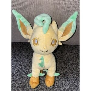 Pokemon Center Leafeon Plush Stuffed Animal Figure 2017